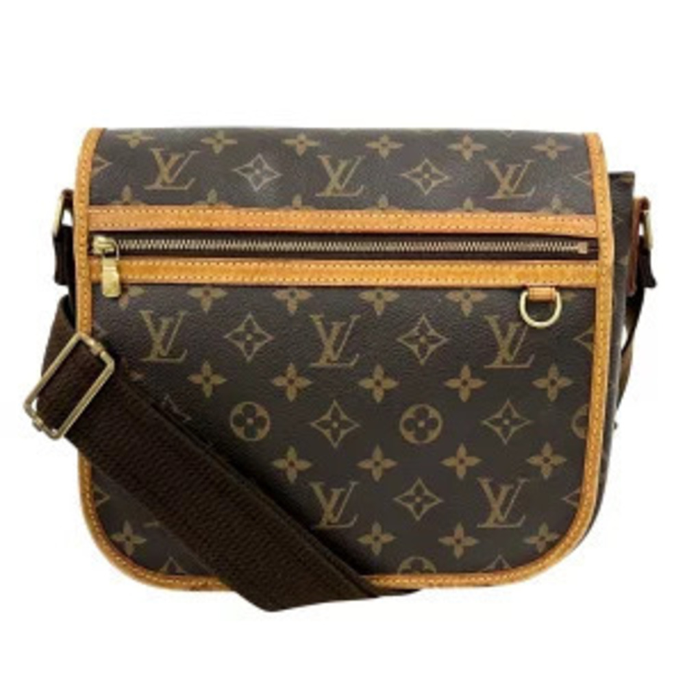 Louis Vuitton Bosphore Monogram Canvas Shoulder Bag Brown